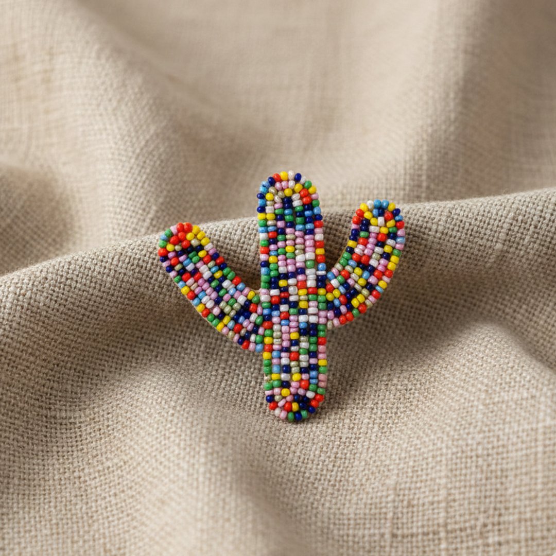 Multicolour Cactus Hair Clip