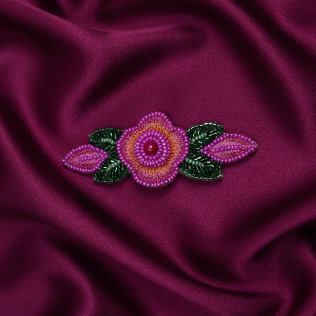 Pink Rose Hair Clip