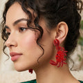 Red Crabby Earring