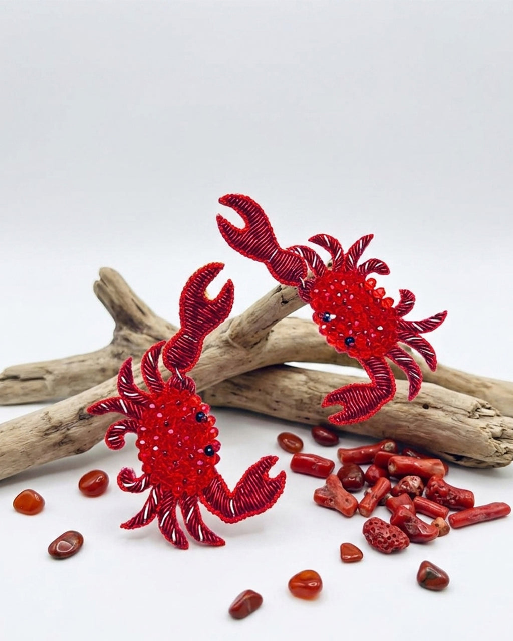 Red Crabby Earring