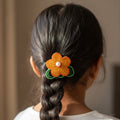 Orange Flower Hair Clip