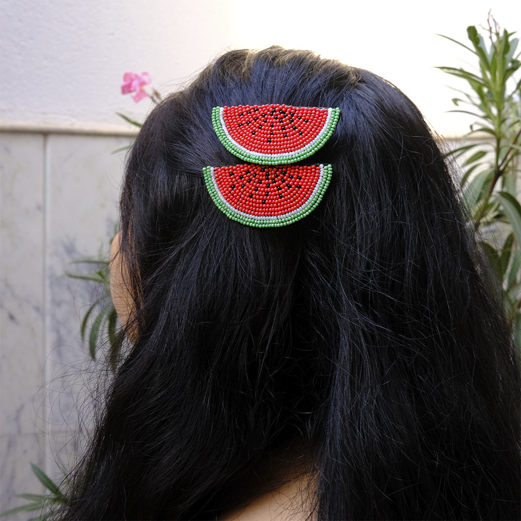 Watermelon Slice Hair clip