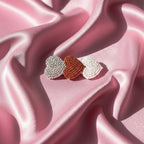 Triple Heart Hair Clip In Grey Brown And White