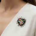 Starry Heart Brooch