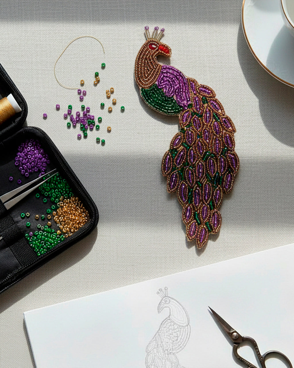 Peacock Brooch Pin