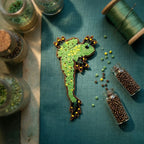Green Frog Brooch Pin