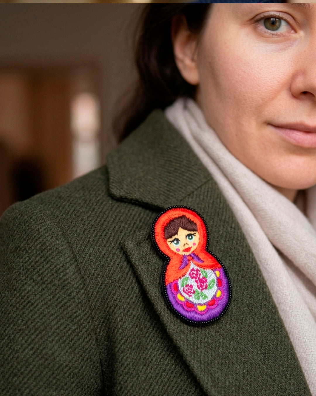Doll Brooch
