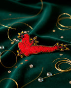 Red Frog Brooch
