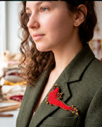 Red Frog Brooch