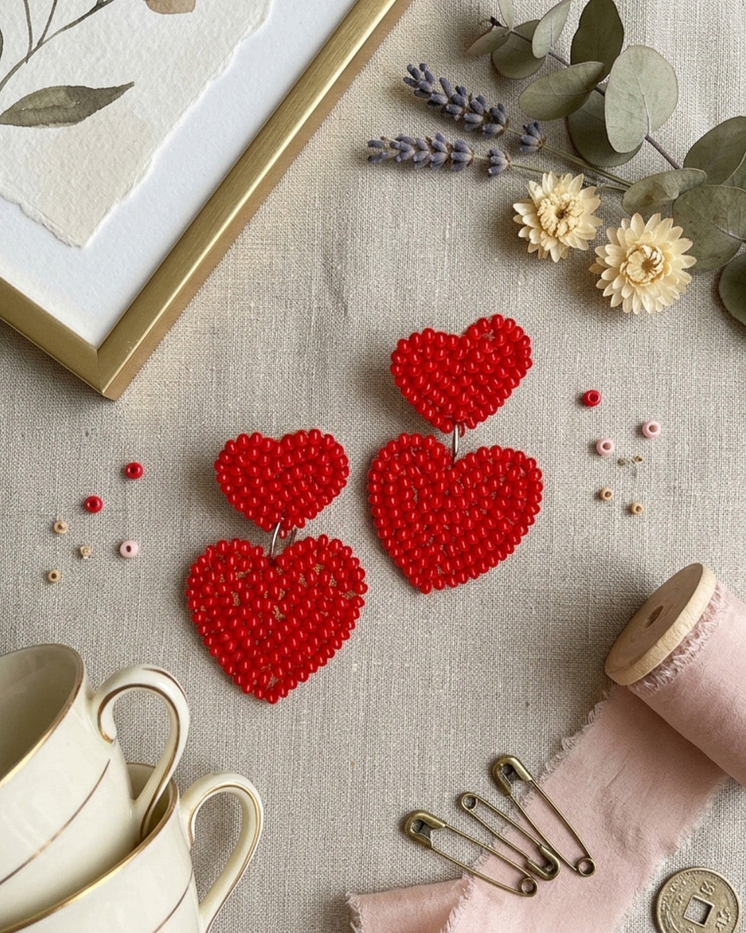 Mini Hearts Earring