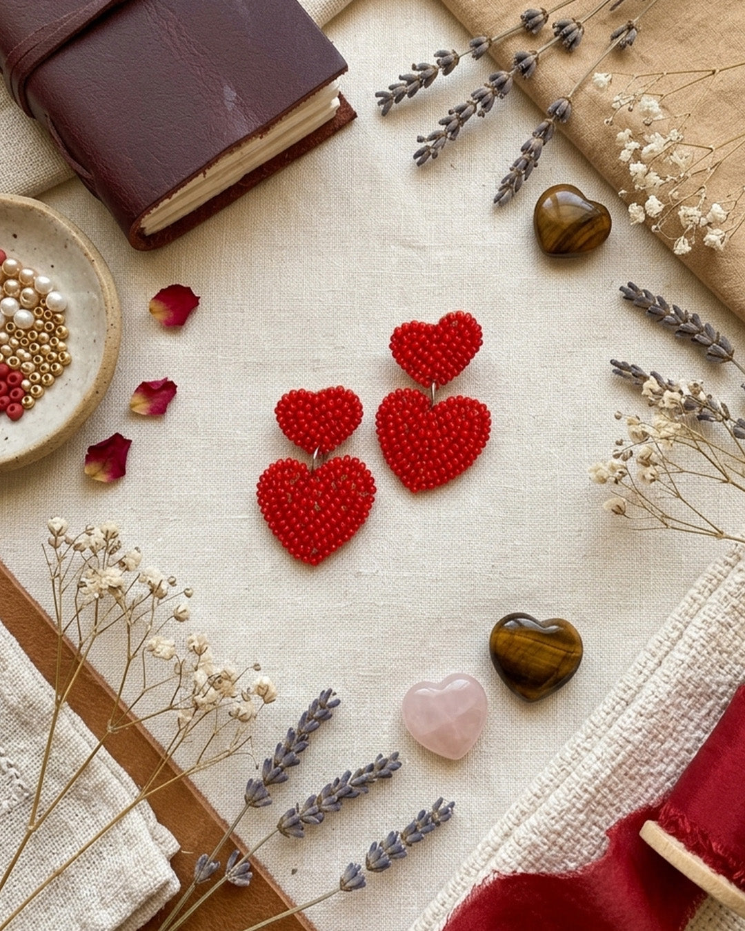 Mini Hearts Earring