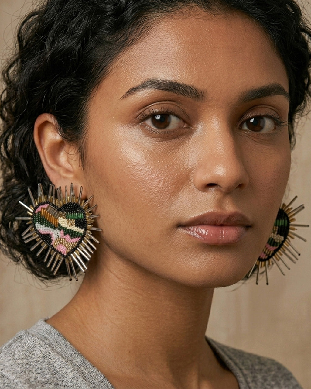 Starry Heart Earring
