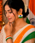 Tiranga Flower Earring