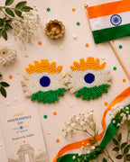 Tiranga Flower Earring
