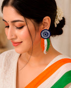 Tiranga Ashoka Chakra Earring