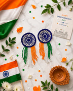 Tiranga Ashoka Chakra Earring