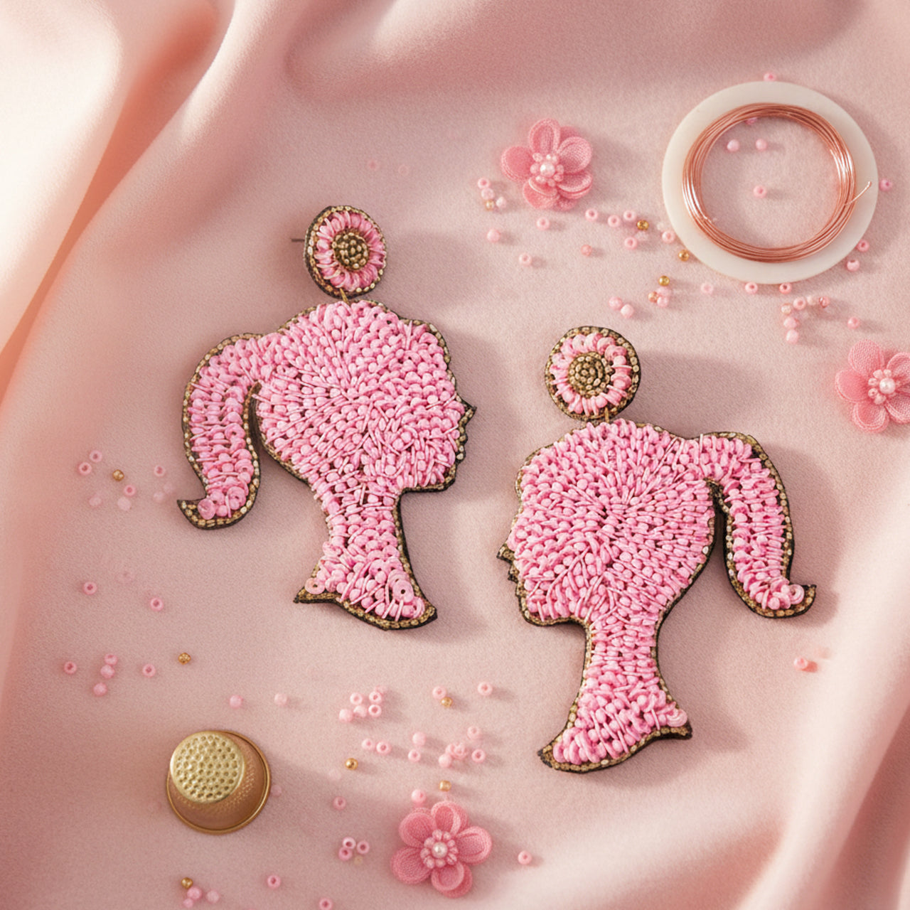 Pink Barbie Earring