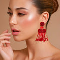Red Dangler Earring