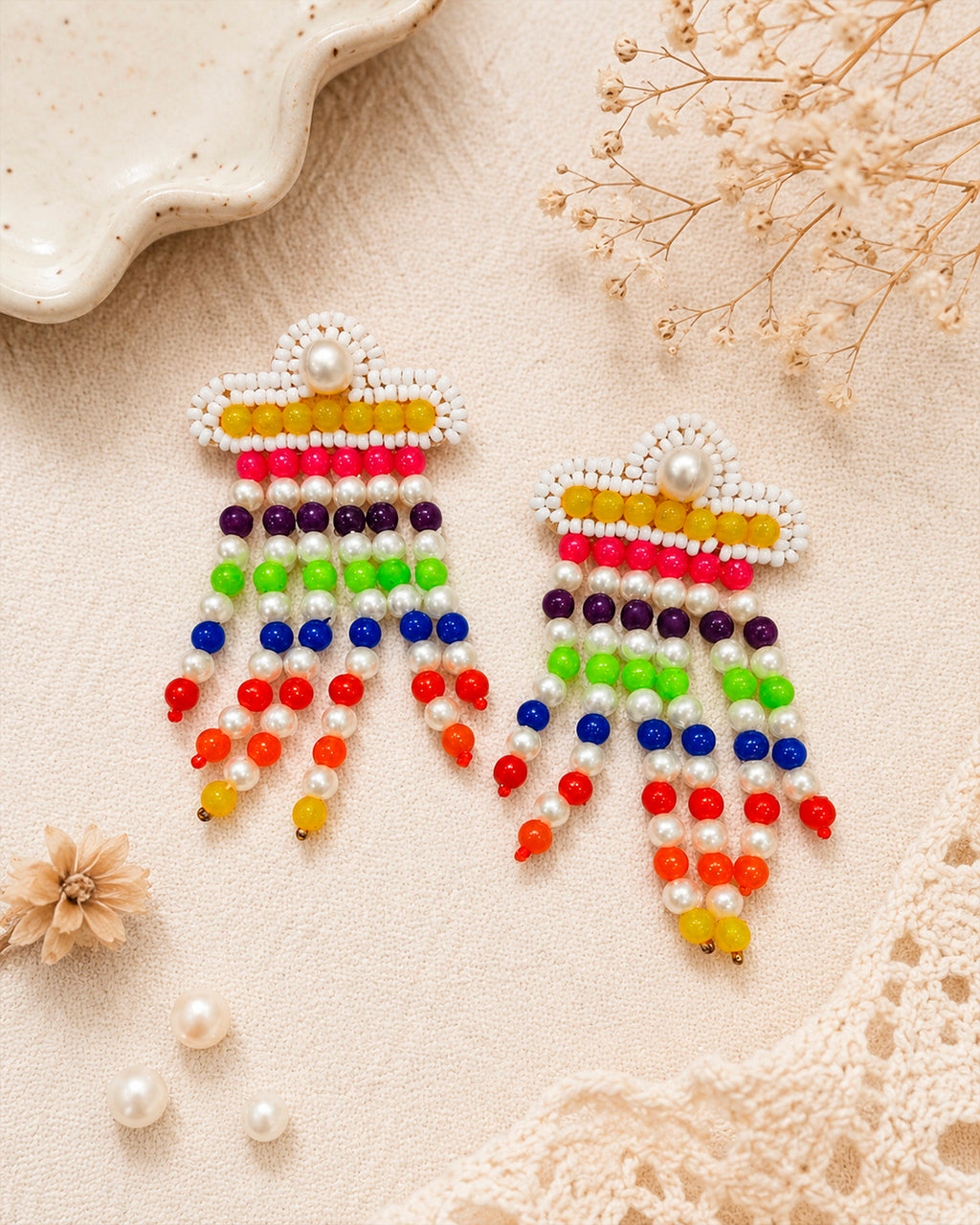 Multi Jelly Fish Earrings