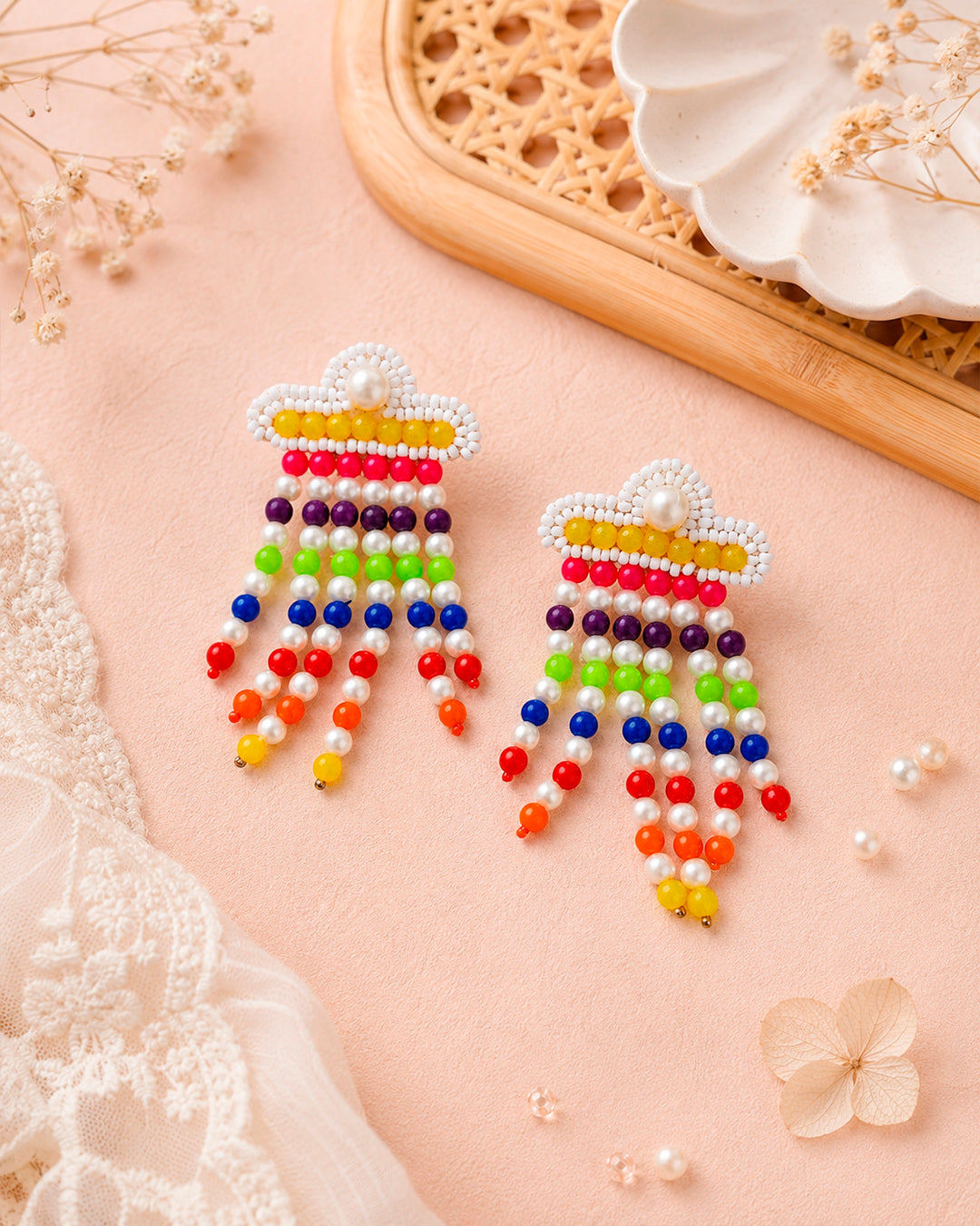 Multi Jelly Fish Earrings