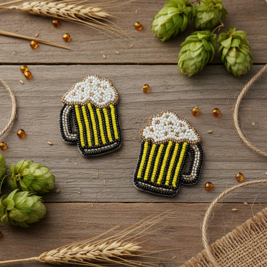 Beer Mug Earrings