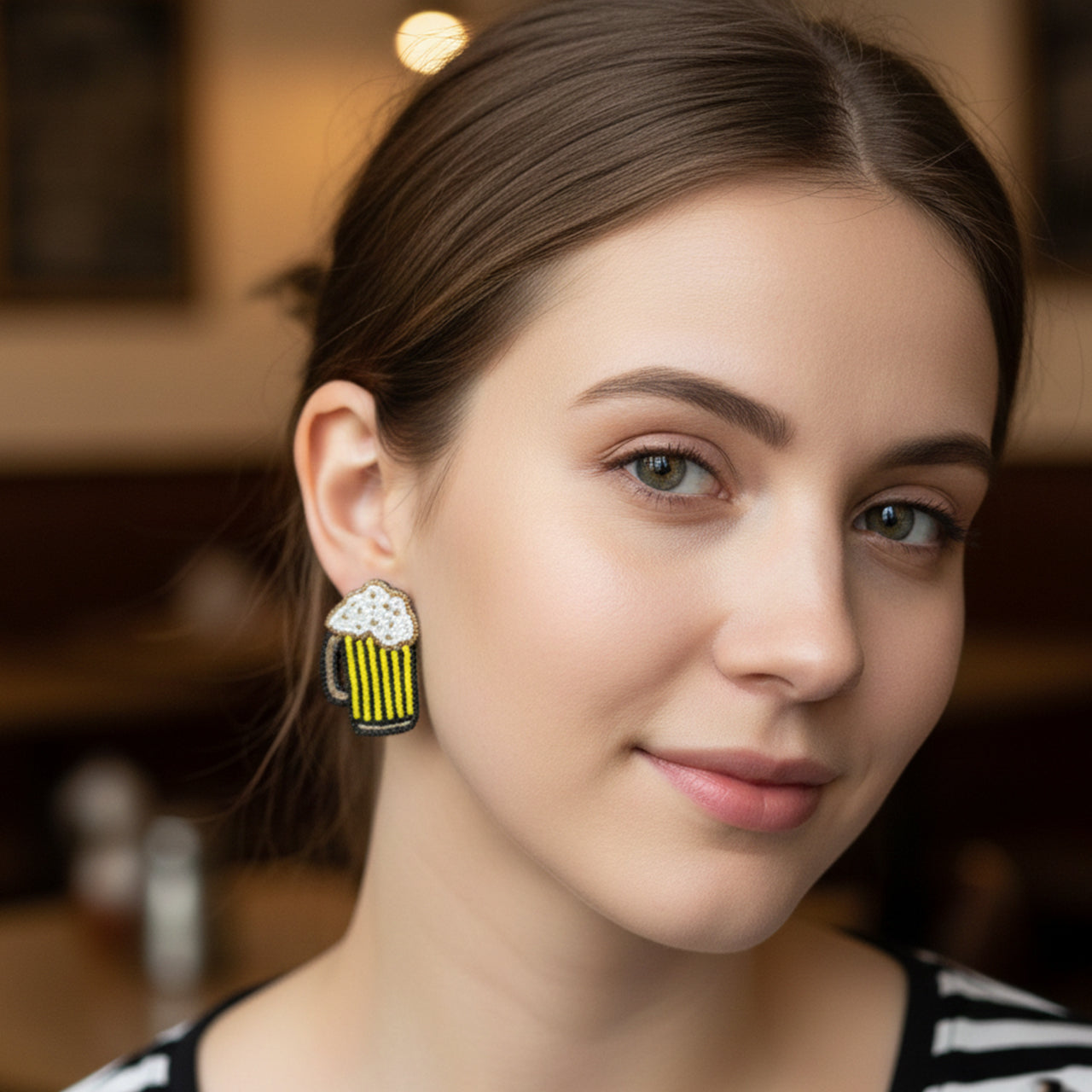 Beer Mug Earrings
