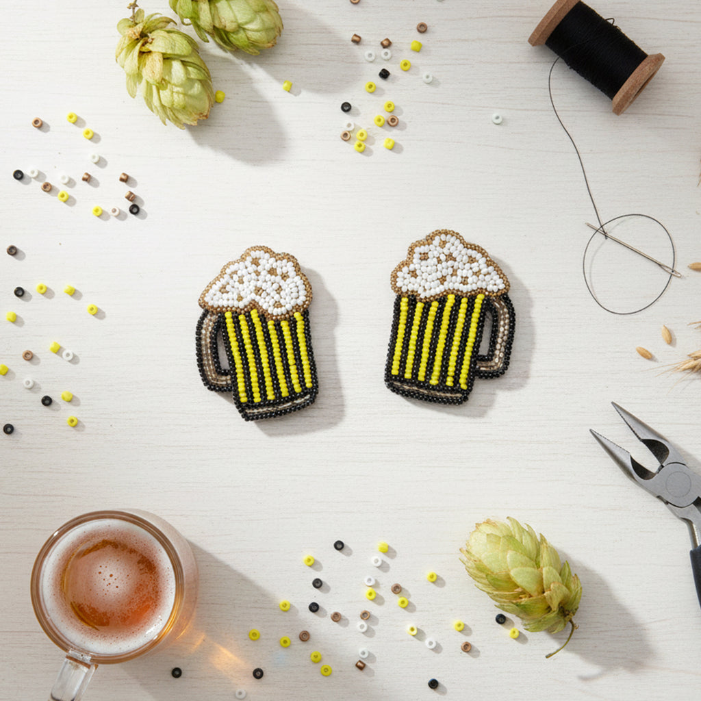 Beer Mug Earrings