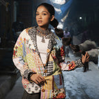Block Printed Patch Work Cotton Summer Jacket