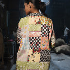 Block Printed Patch Work Cotton Summer Jacket
