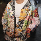 Block Printed Patch Work Cotton Summer Jacket