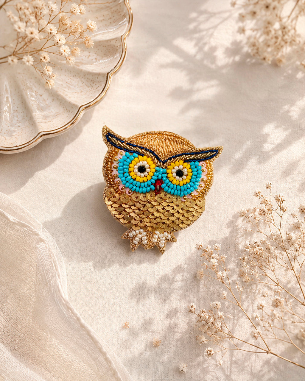 Owlet Beaded Ring