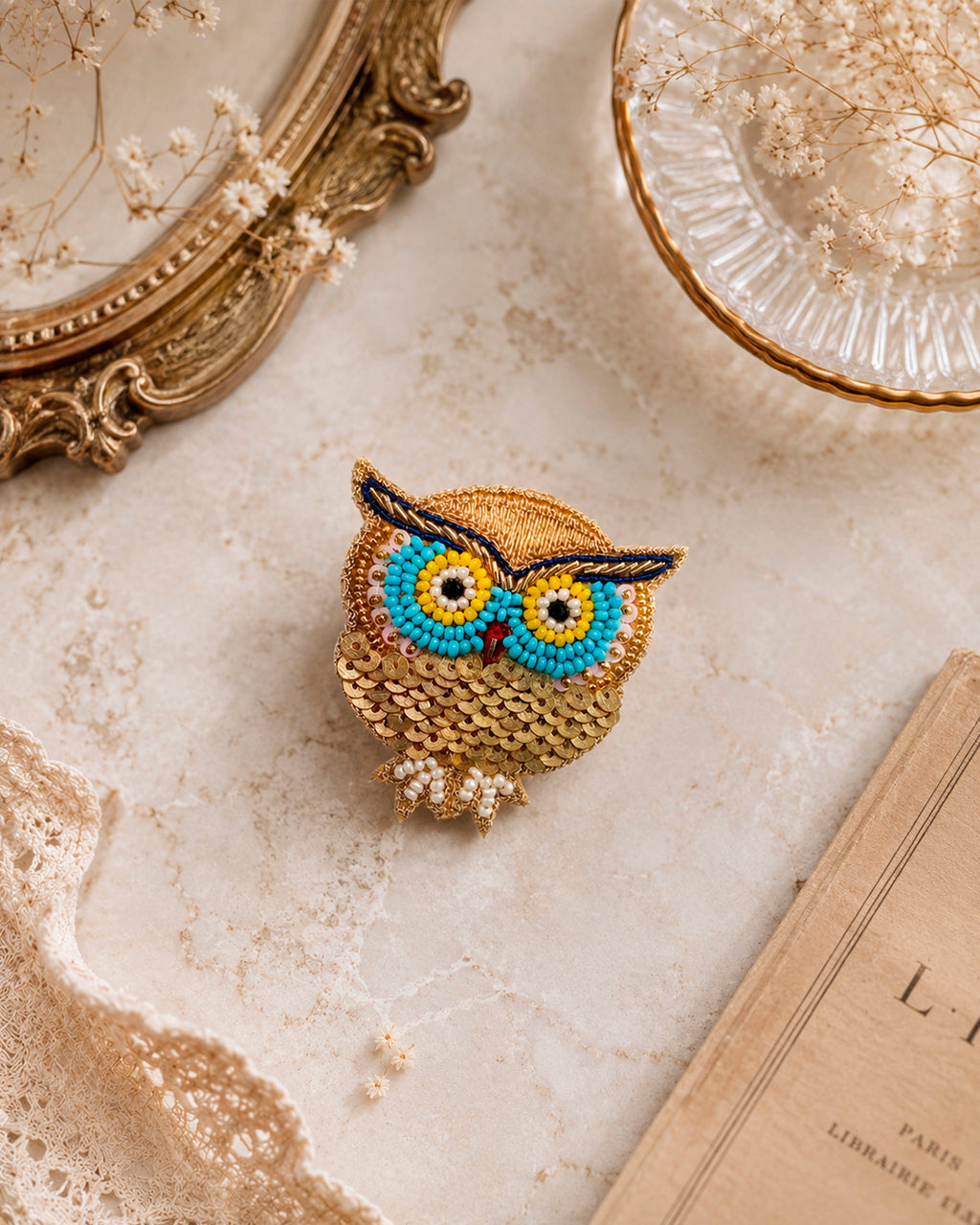 Owlet Beaded Ring
