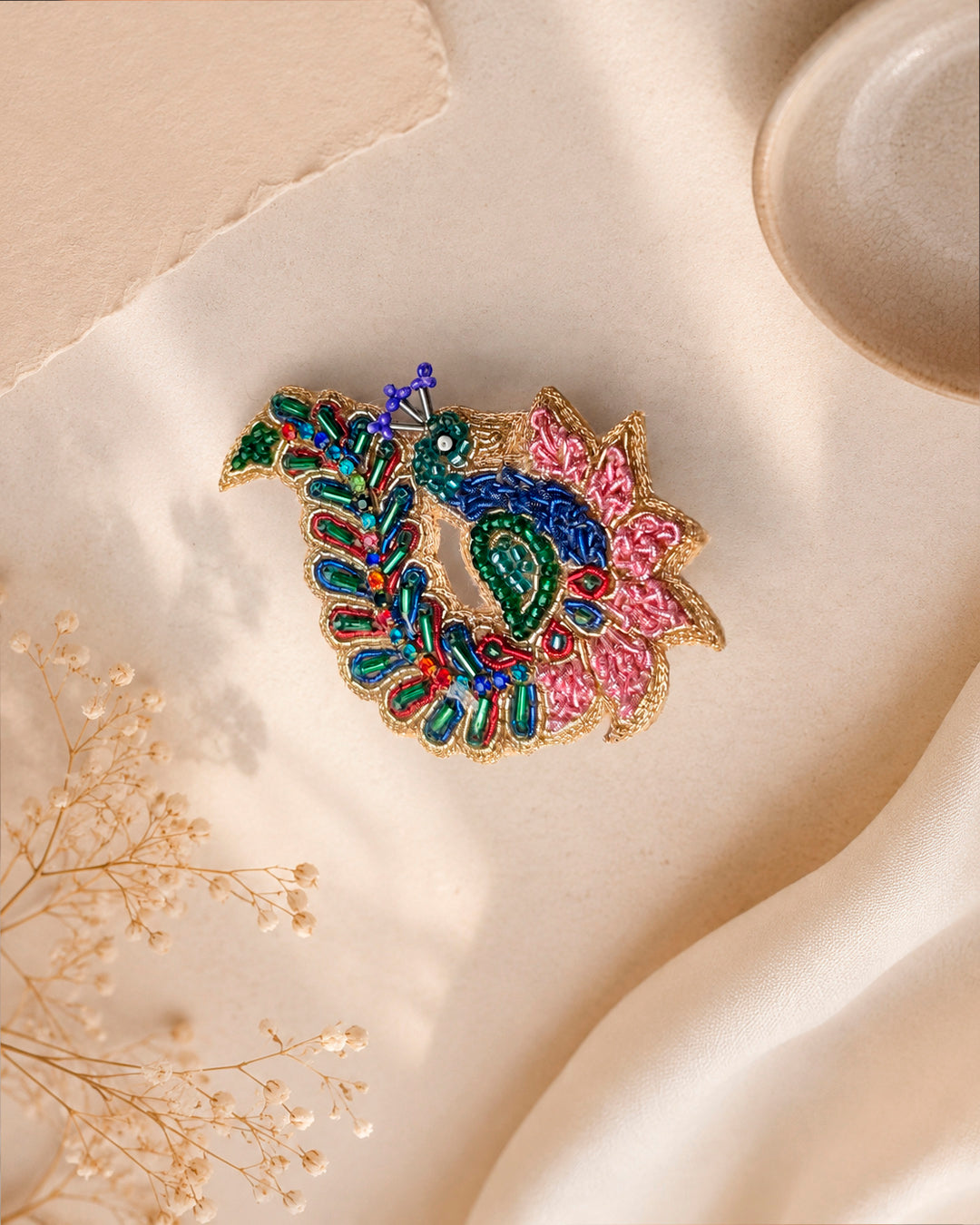Mayunpankhi Beaded Ring