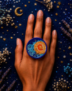 Moon Beaded Ring