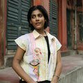 Flamingo Embroidery Women Cotton Shirt