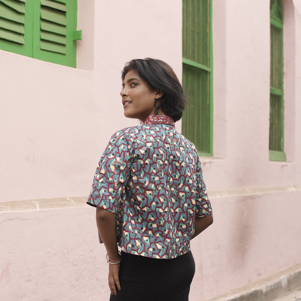 Hand Embroidered Cotton Summer Shirts For Women.