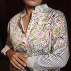 Multicolour Handblock Printed Womens Shirt