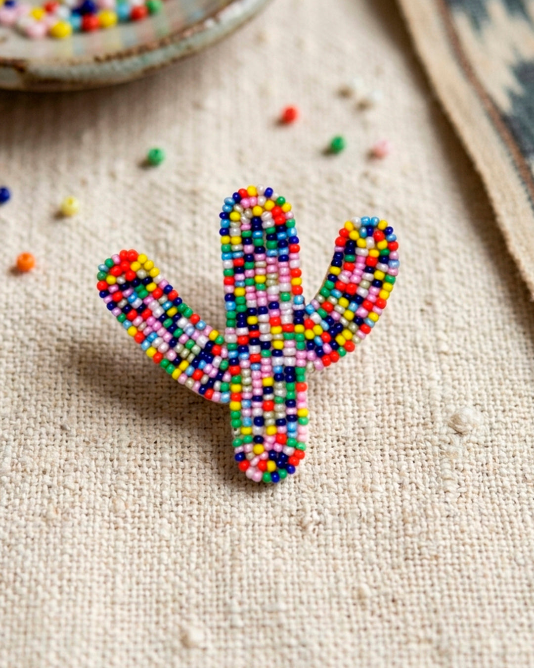 Multicolour Cactus Hair Clip
