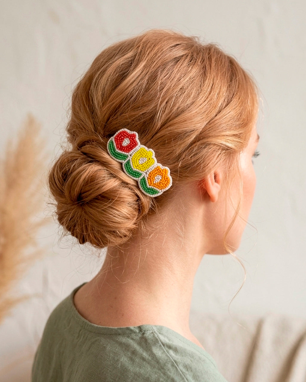 Tulip Flower Design Hair Clip
