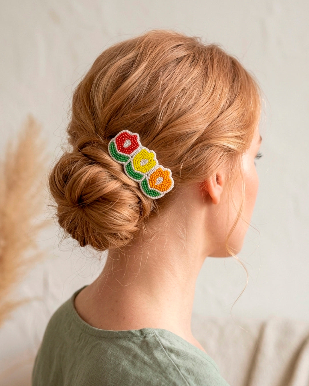 Tulip Flower Design Hair Clip