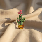 Cactus With Heart Hair clip