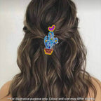 Cactus With Heart Hair clip