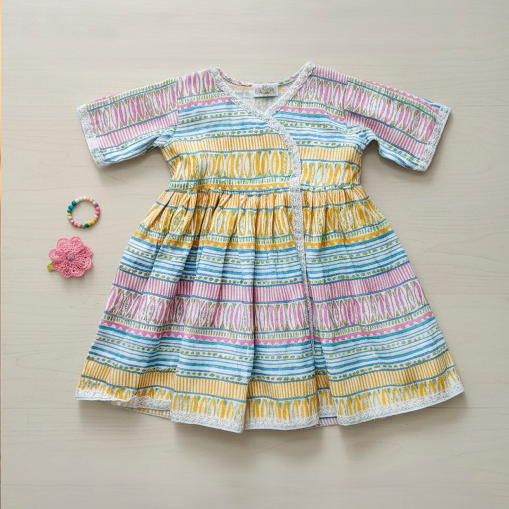 Printed Half Sleeve Cotton Frock