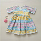 Printed Half Sleeve Cotton Frock