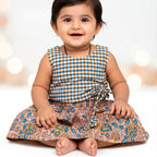 Sleeveless Kalamkari Print Co-ord Set