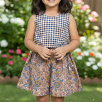 Sleeveless Kalamkari Print Co-ord Set