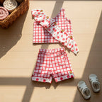 Check and Polka Dot Red White Co-ord set