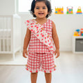 Check and Polka Dot Red White Co-ord set