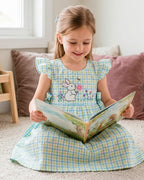 Cute Rabbit Applique Frock