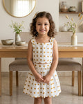 Yellow Heart print Summer Skirt and Top